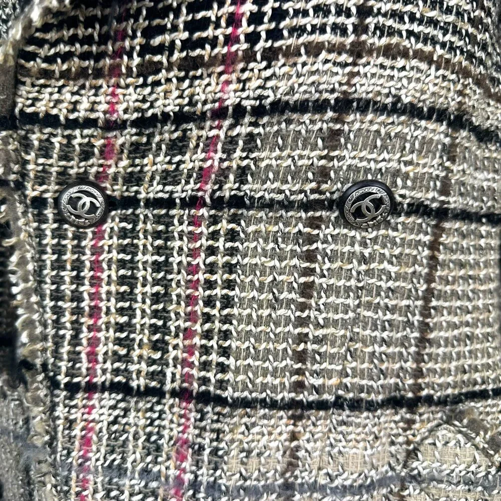 Chanel Autumn 2005 Pink & Brown Tweed Jacket - Picture 5 of 6